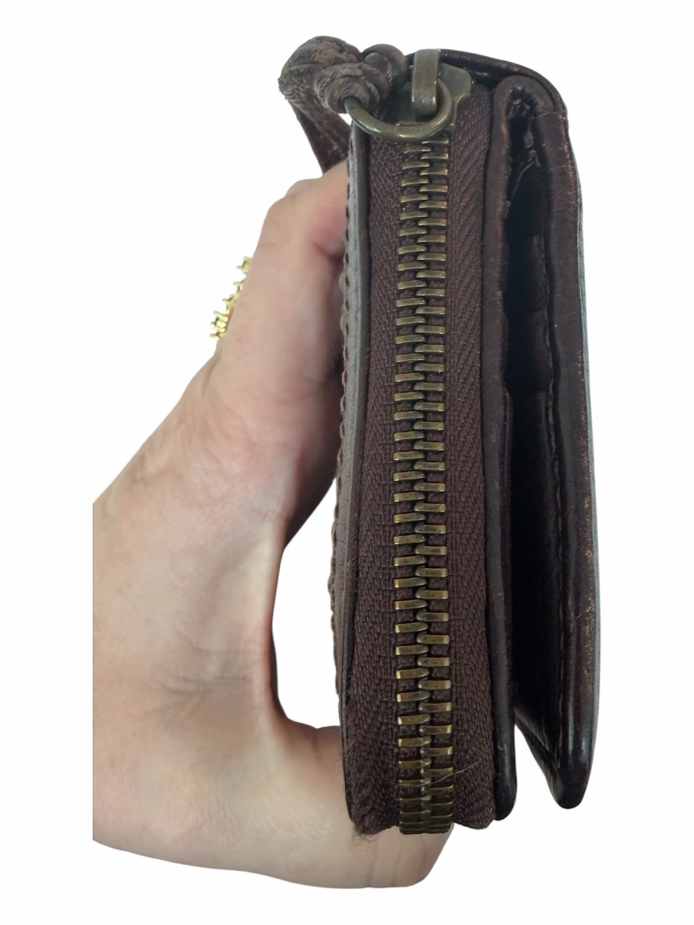 Authentic Chloé Paddington Chocolate Brown Leather Compact Zip Around Wallet - Picture 4 of 9